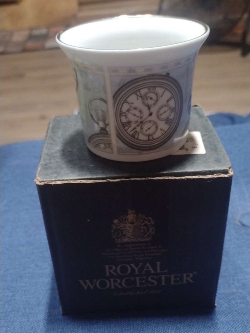 Royal Worcester Cup W Clock Face Motif Design In Celebration Of The Millennium